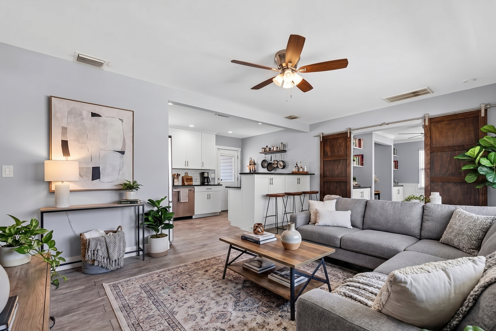Staged Living Room After